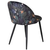 Venture Home Velvet blagovaonska stolica, crna, set od 2 Slike