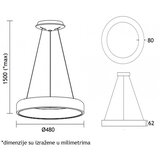 Vesta 342 VISILICA-CRNA-40W-4000K-f480*1200mm | ePonuda.com