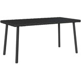  Vrtni stolić za kavu pravokutni crni 80x40x37 cm poliratan | Eponuda.com