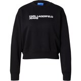 Karl Lagerfeld jeans Sweater majica 'ESSENTIAL' crna / bijela | shoptok.hr