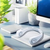 Aigostar Punjivi ventilator za vrat 4W/5V 2000mAh beli | Eponuda.com