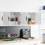 vidaXL Garažni zidni ormarići 2 kom bijeli od konstruiranog drva | shoptok.hr