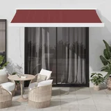 Tenda na ručno uvlačenje bordo 350 x 250 cm