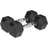 Rebel HEX 2x5 kg gumene bučice od lijevanog željeza ACTIVE Slike
