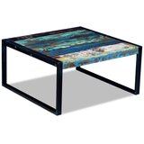  Stolić za kavu od masivnog obnovljenog drva 80 x 80 x 40 cm | shoptok.hr