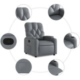  Naslonjač od umjetne kože sivi | shoptok.hr