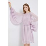 Emporio Armani Obleka vijolična barva | Shoptok.si