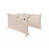 Jollein check Knit zaštitna ogradica za krevetić, Oatmeal | shoptok.hr
