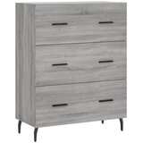  Visoka komoda siva sonome 69,5x34x180 cm od konstruiranog drva | shoptok.hr