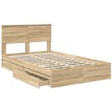  Krevet s od storage Sonoma hrast 135 x 190 cm Konstruirano drvo | shoptok.hr