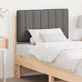  Tapecirani uzglavlje s uzglavljem Smeđa i tamno siva 75 cm | shoptok.hr