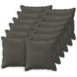  Presvlaka za jastuk 12 pcs HOUTEN Tamnosiva 50 x 50 cm Baršun - Tamnosiva 50 x 50 cm 12 | shoptok.hr