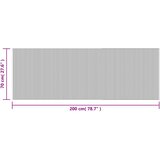  Pravokutni tepih crni 70x200 cm bambus | shoptok.hr