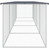  Kavez za kokoši s krovom antracit 403x98x90 cm pocinčani čelik | shoptok.hr