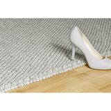 Kayoom RAVNO TKANA PREPROGA 120/170 cm tkano srebrne barve | Shoptok.si