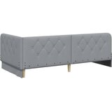  Kutni okvir kreveta Svijetlo siva 100 x 200 cm tkanina | shoptok.hr