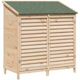 vidaXL Vrtno skladišče Naravna 106 x 56 x 113,5 cm Trdna smreka, (5000235385) Cene