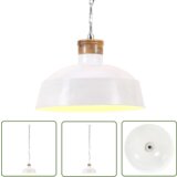  The Living Store Industrijska viseča svetilka 42 cm bela E27 - Viseča Svetilka, (21745110) | Shoptok.si
