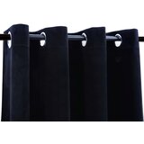  Zavjesa za zamračivanje s prstenima baršunasta crna 290x245 cm | shoptok.hr