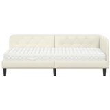  Kutni okvir kreveta Krema 80 x 200 cm Baršun | Eponuda.com