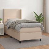  The Living Store Box spring postelja z vzmetnico kapučino 80x200 cm umetno usnje - Box Spring Postelja, (21499461) Cene