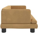  Krevet za pse smeđi 80 x 45 x 30 cm baršunasti | shoptok.hr