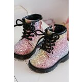 Kesi Children's glittering insulated boots with zipper Multicolor Saussa Cene