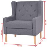 2-dijelni set sofa od tkanine sivi | shoptok.hr