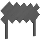Maison Chic posteljno vzglavje - vzglavna omarica - nočna omarica sivo 104x3x80,5 cm trdna borovina, (21705506) Cene