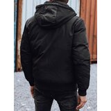 DStreet Kurtka męska zimowa z odpinanym kapturem czarna | shoptok.hr