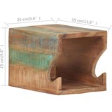 vidaXL Zidni stalak za bicikl 35 x 25 x 25 cm masivno obnovljeno drvo | shoptok.hr
