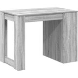 vidaXL Pisalna miza s predalom in polico siva sonoma 102x62x77,5 cm | Shoptok.si