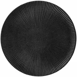 Bloomingville crni tanjur od kamenine Neri, ø 29 cm