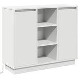 vidaXL Sideboard s LED svjetlom Bijela 90x32x75 cm Izrađeno od drvenih materijala | shoptok.hr