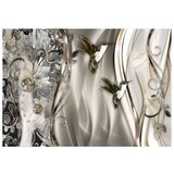  Samoljepljiva foto tapeta - Hummingbirds on the Wave (Brown) 245x175 | shoptok.hr