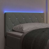  LED glava kreveta s LED trakama Svijetlo siva 80 cm Baršun | shoptok.hr
