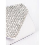 Shelvt Silver small clutch bag decorated with crystals | Eponuda.ba