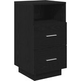 Maison Chic Nočna omarica - Nočna miza z 2 predaloma črna 36x36x68 cm, (21688943) Cene