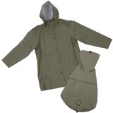 TIAKI Pet & Parent kišna kabanica usklađena stila za vlasnika i ljubimca - Kišna kabanica za vlasnika S/M + odgovarajuća kišna kabanica za psa, duljina leđa cca 40 cm | shoptok.hr