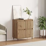 vidaXL s pohranom s vratima Smeđa 60 x 35 x 70 cm Konstruirano drvo | shoptok.hr