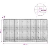  Gabion s žicom debljine 3 5 mm i mrežom 5x10 cm 400x20x200 cm - 20 cm 200 cm 400 cm | shoptok.hr