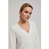 Marisse V-Neck Shirt With Delicate Pearl Buttons | Shoptok.si