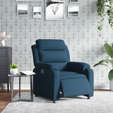  Električni naslonjač plavi baršunasti | shoptok.hr