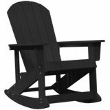  Adirondack ljuljačke 2 pcs Crna HDPE | shoptok.hr