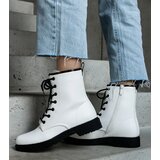 Gemre White insulated eco-leather worker ankle boots Veri | Shoptok.si