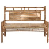 Klupa s jastukom 120 cm od bambusa | shoptok.hr