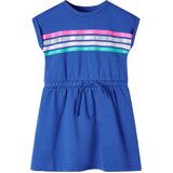  Dječja haljina s vezicom kobaltnoplava 104 | shoptok.hr