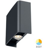 Braytron spoljna zidna led lampa 2X1W 3IN1 siva | ePonuda.com