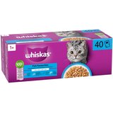 Whiskas 1+ adult vrećice 40 x 85 g - Riba u želeu (4 vrste) Cijene