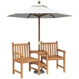  Vrtne vanjske stolice 152 x 63 x 89 cm Čvrsto teak drvo | shoptok.hr